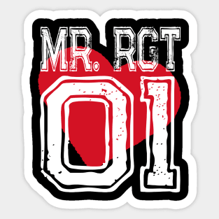 Mr. RGT Right Man 01 Love Couple Sticker